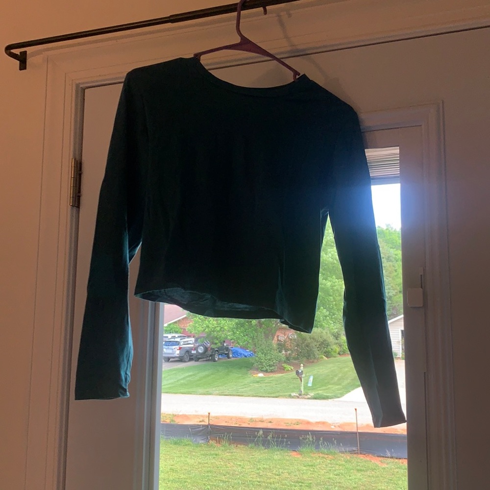 Long sleeve crop top